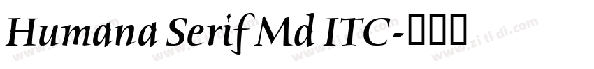 Humana Serif Md ITC字体转换